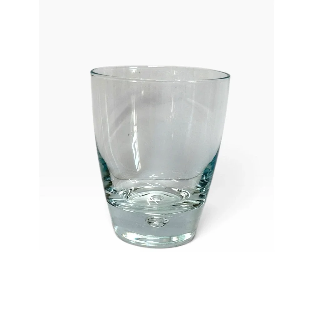 Bormioli Rocco Rocks Glass  Clear Luna Bubble Base Italy